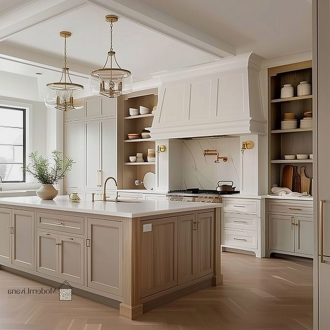 White Kitchen with Soft Neutral Colors