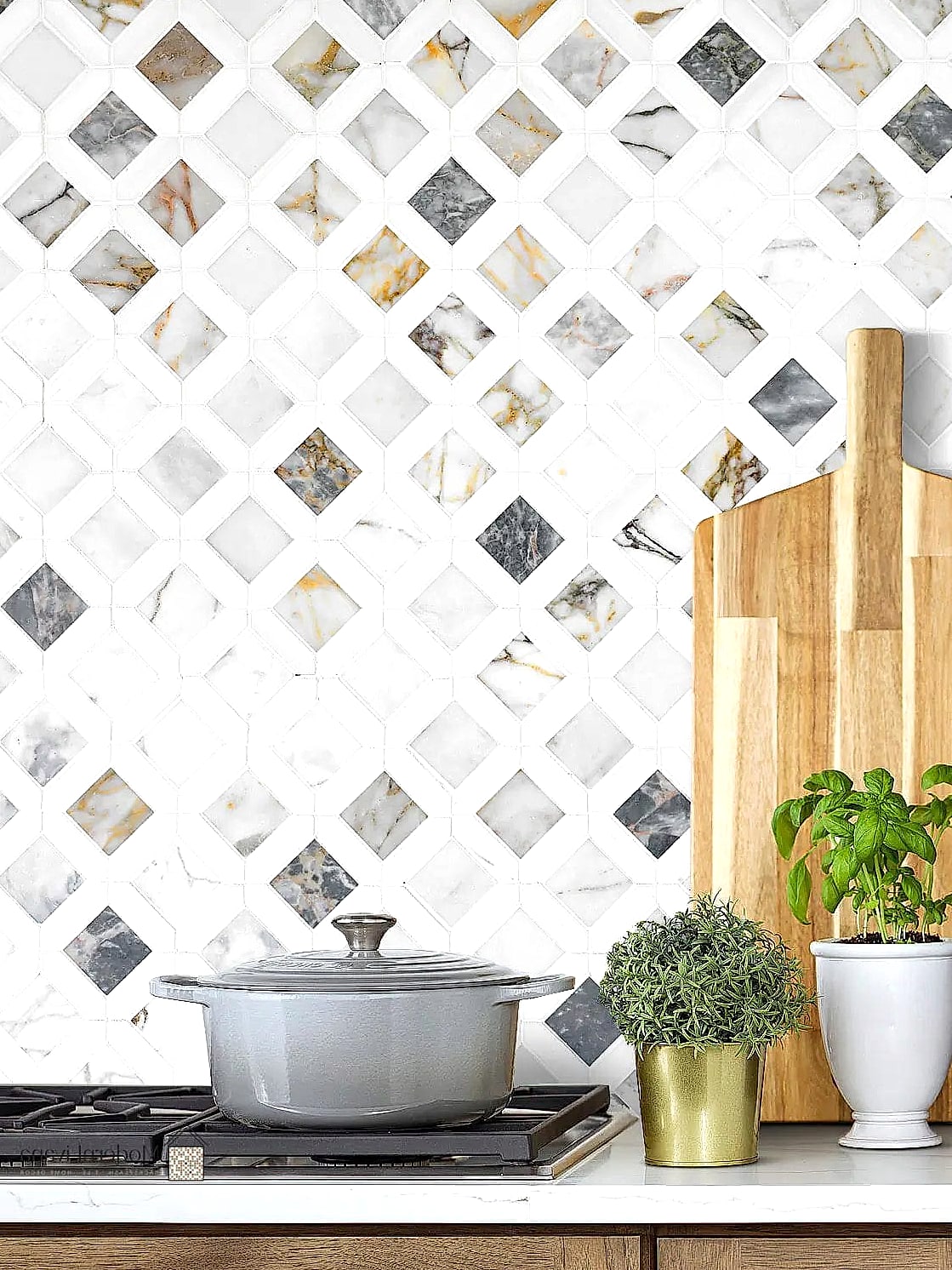 White Marble Mosaic