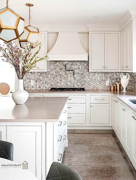 White Marble Hexagon Tile