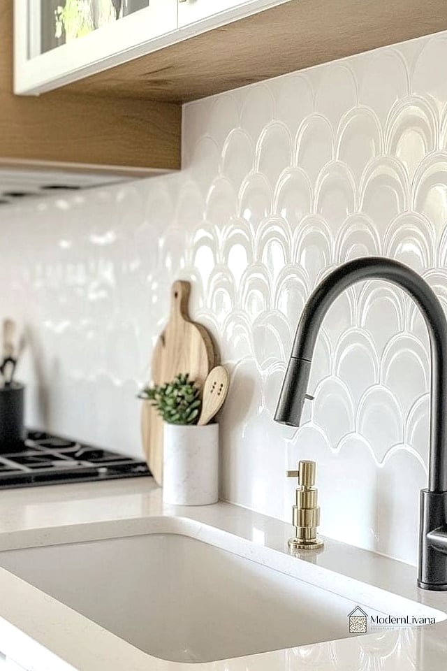 26 White Backsplash Ideas That Will Transform Your Space 20 White Matte Finish Backsplash