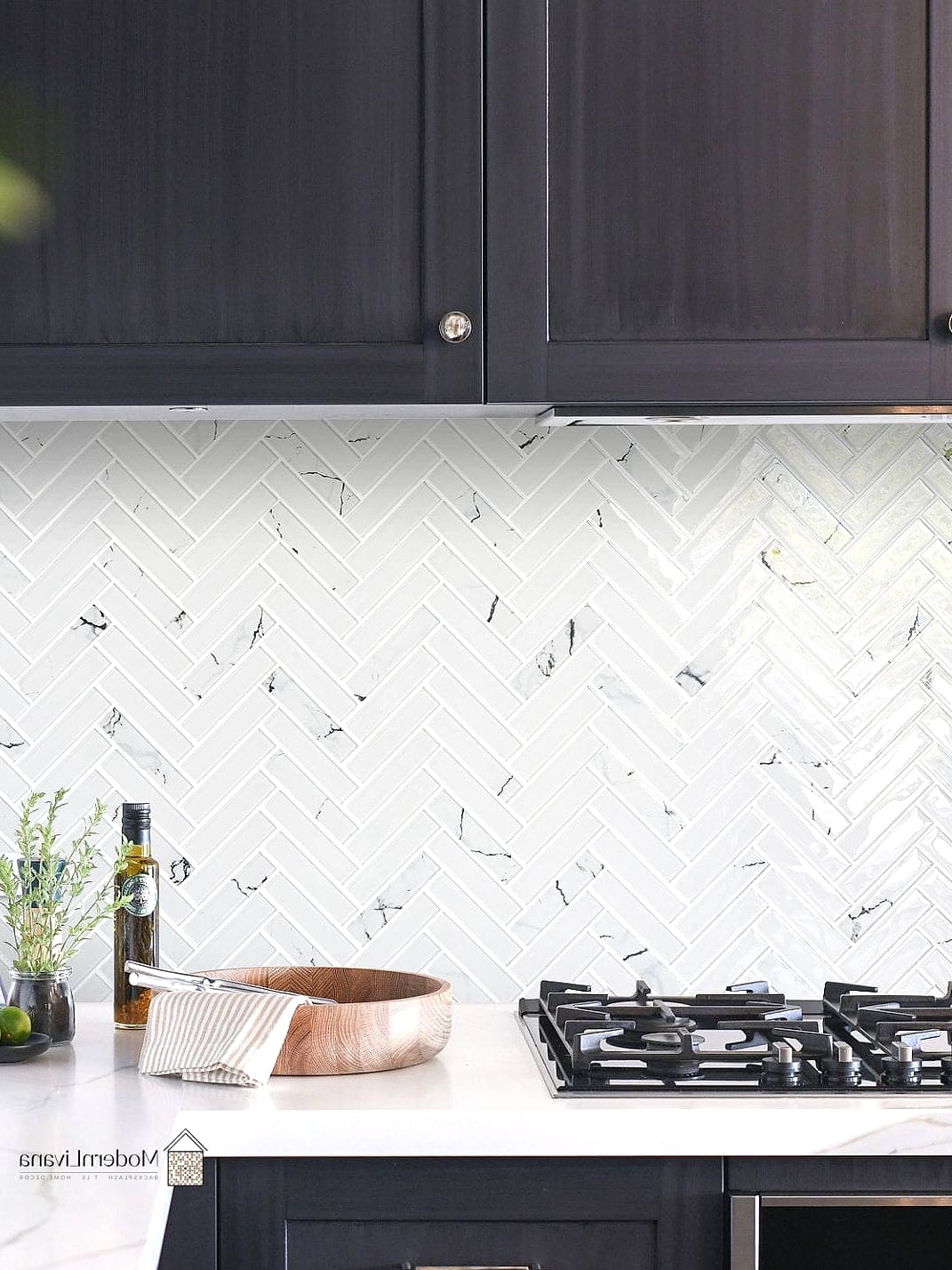 20 Kitchen Backsplash Ideas That Will Transform Your Space 14 White Mosaic Tile with Subtle Texture
