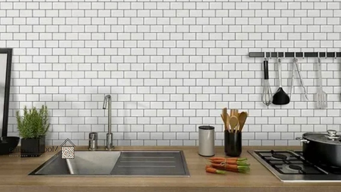 23 White Backsplash Ideas That Will Transform Your Space 12 White Peel-and-Stick Backsplash for Renters