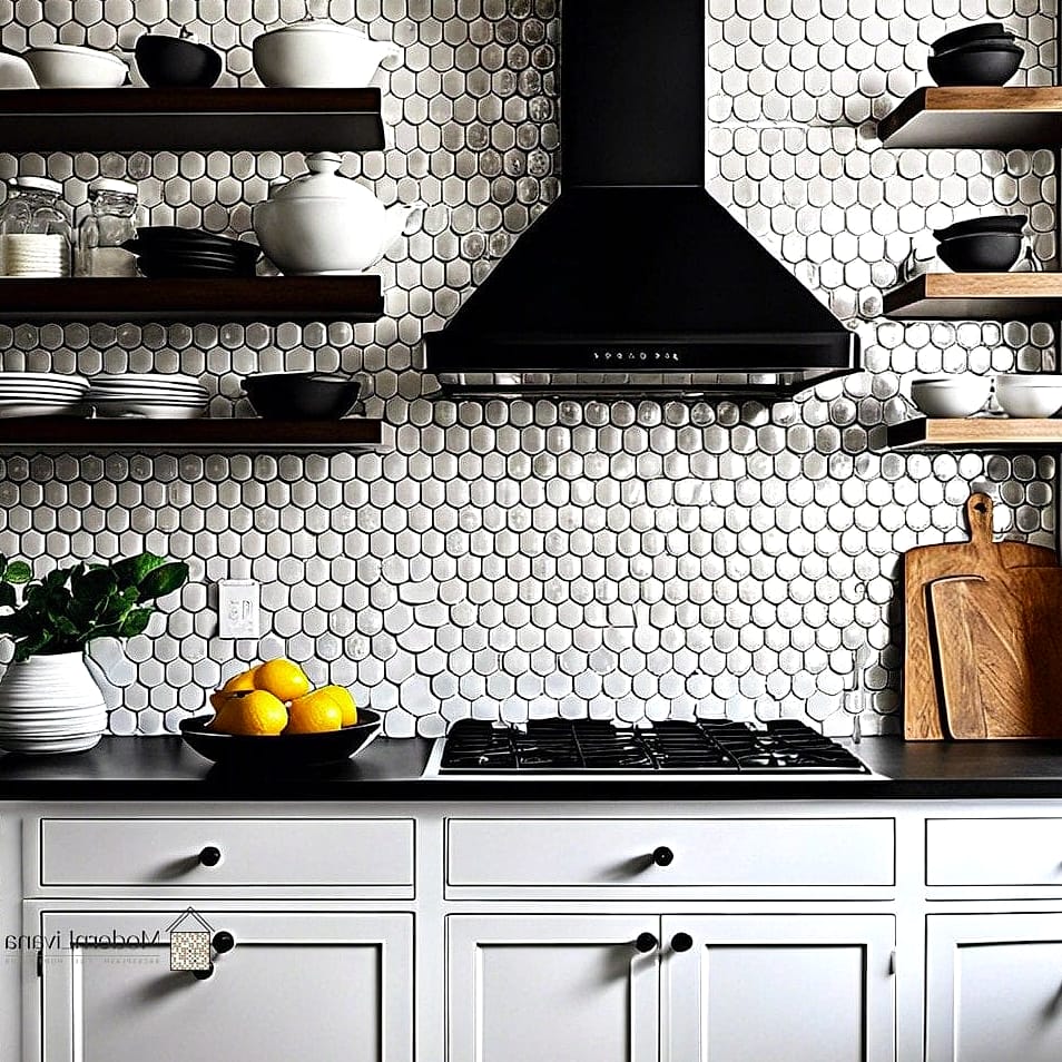 White Penny Round Tile