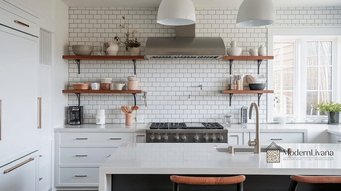 White Subway Tile Backsplash