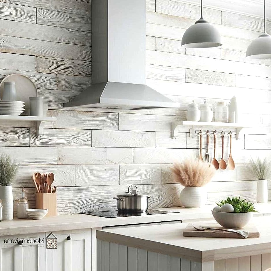 White and Wood Combination