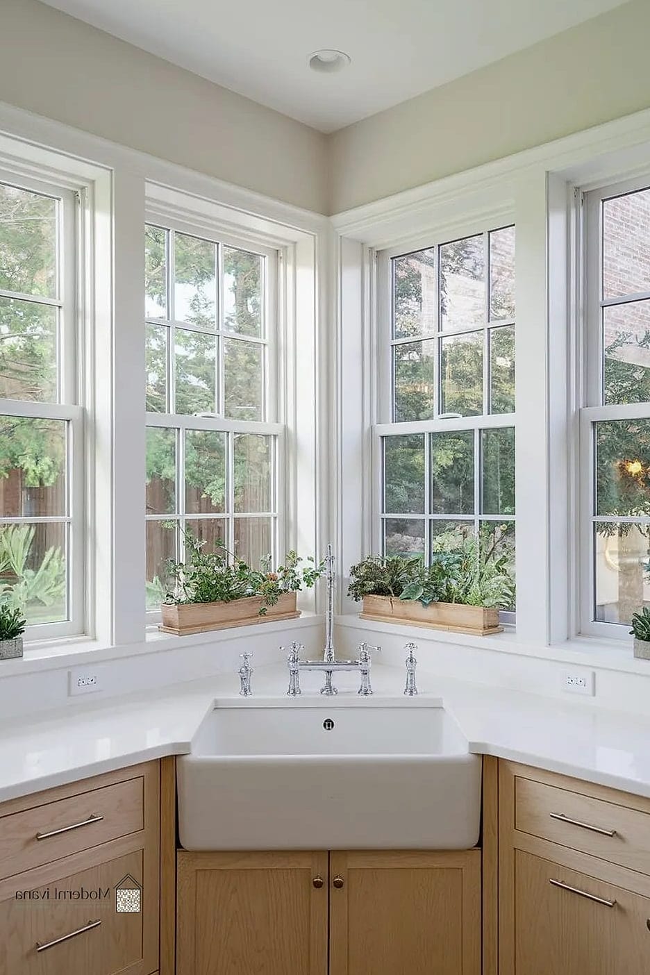 26 Kitchen Sink Ideas That Will Transform Your Space 15 Window-Facing Sink