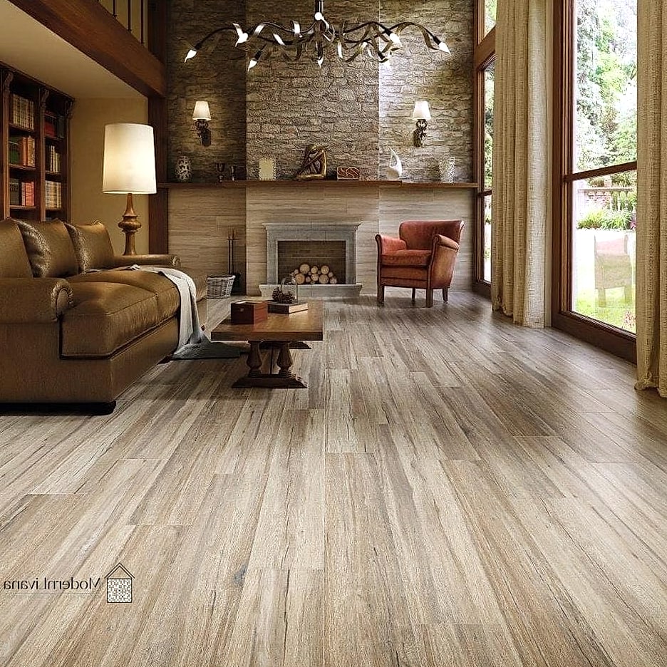 Wood-Look Porcelain Tile Flooring