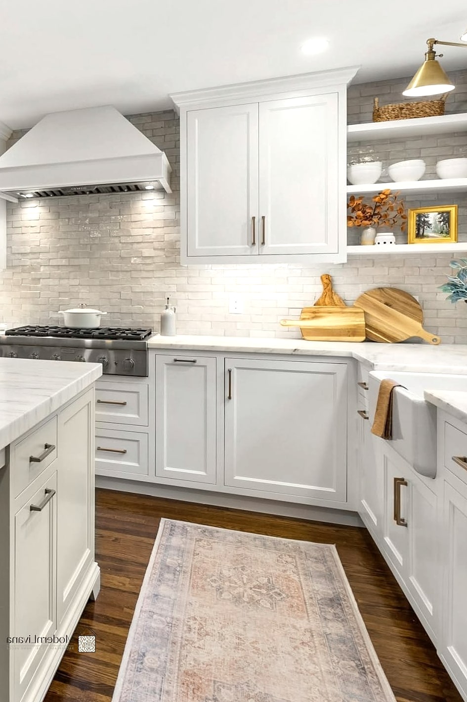 Wood-Look Tile Backsplash