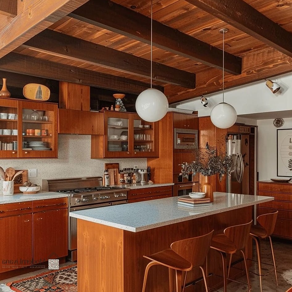 Wood-Paneled Range Hoods