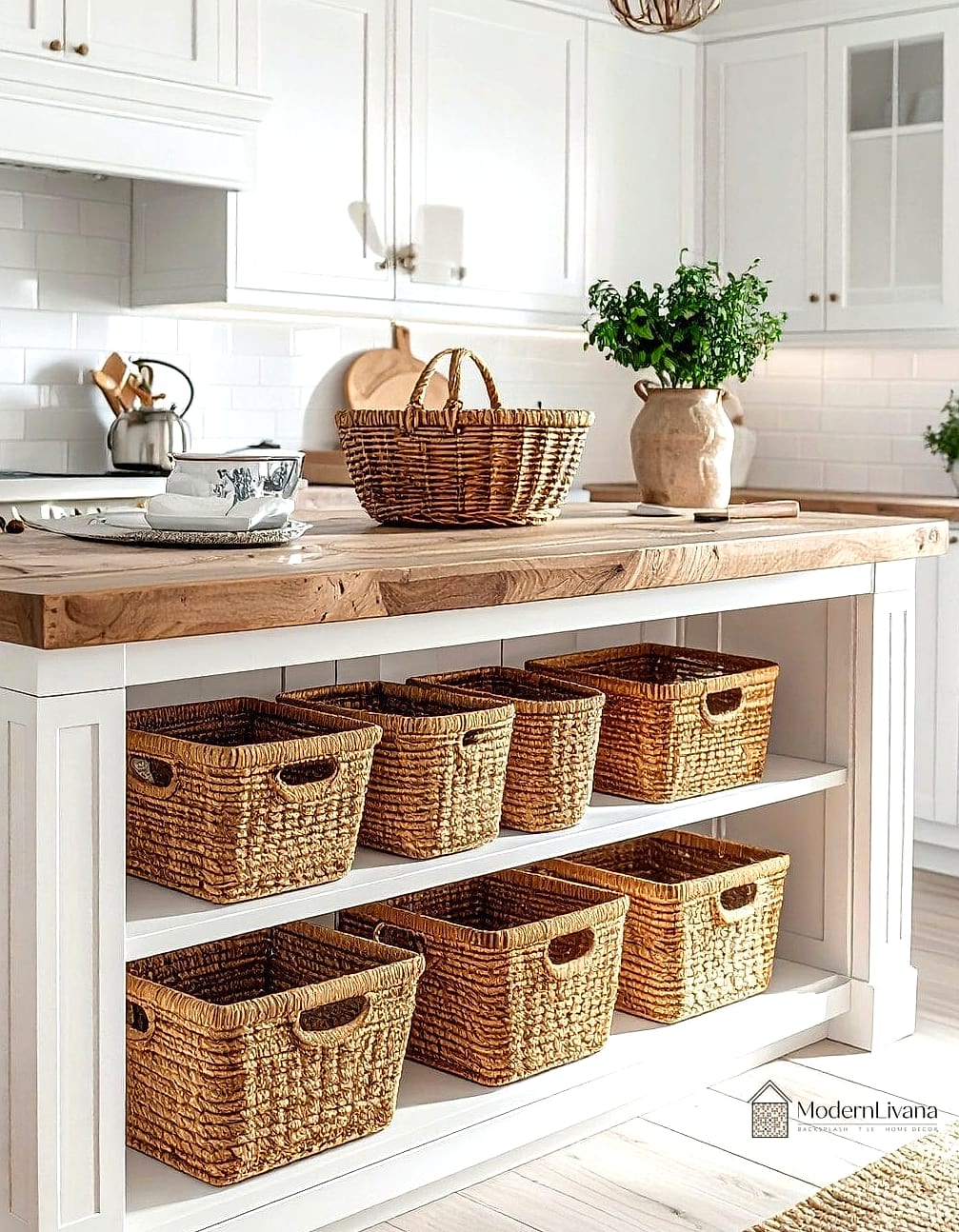 Woven Baskets for Open Storage