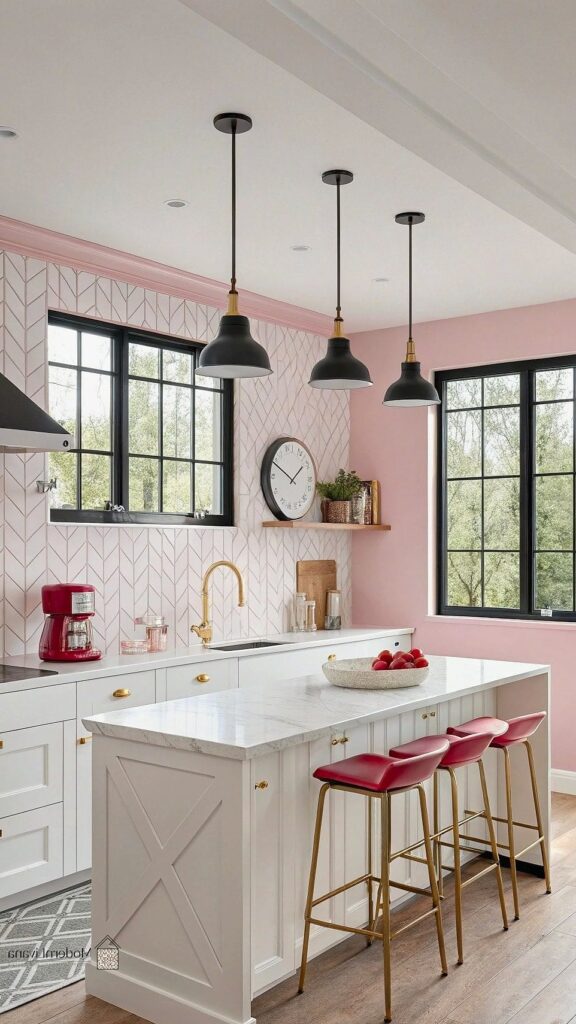 24 Pink Kitchen Ideas to Inspire Your Next Renovation 1 featured 7142