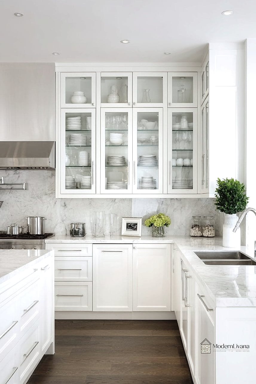Add Glass-Front Cabinet Doors