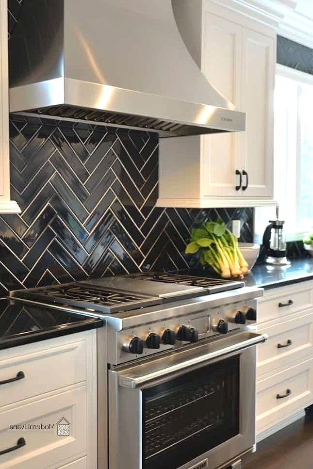 Add a Herringbone Tile Backsplash