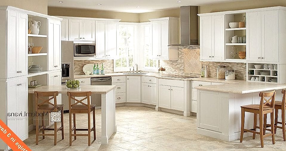 All-White Shaker Cabinets