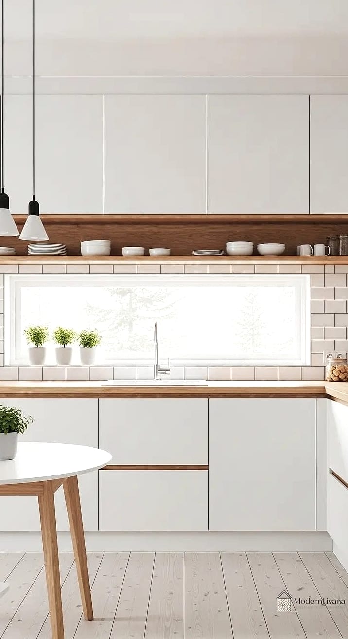 All-White Cabinetry with Minimal Hardware