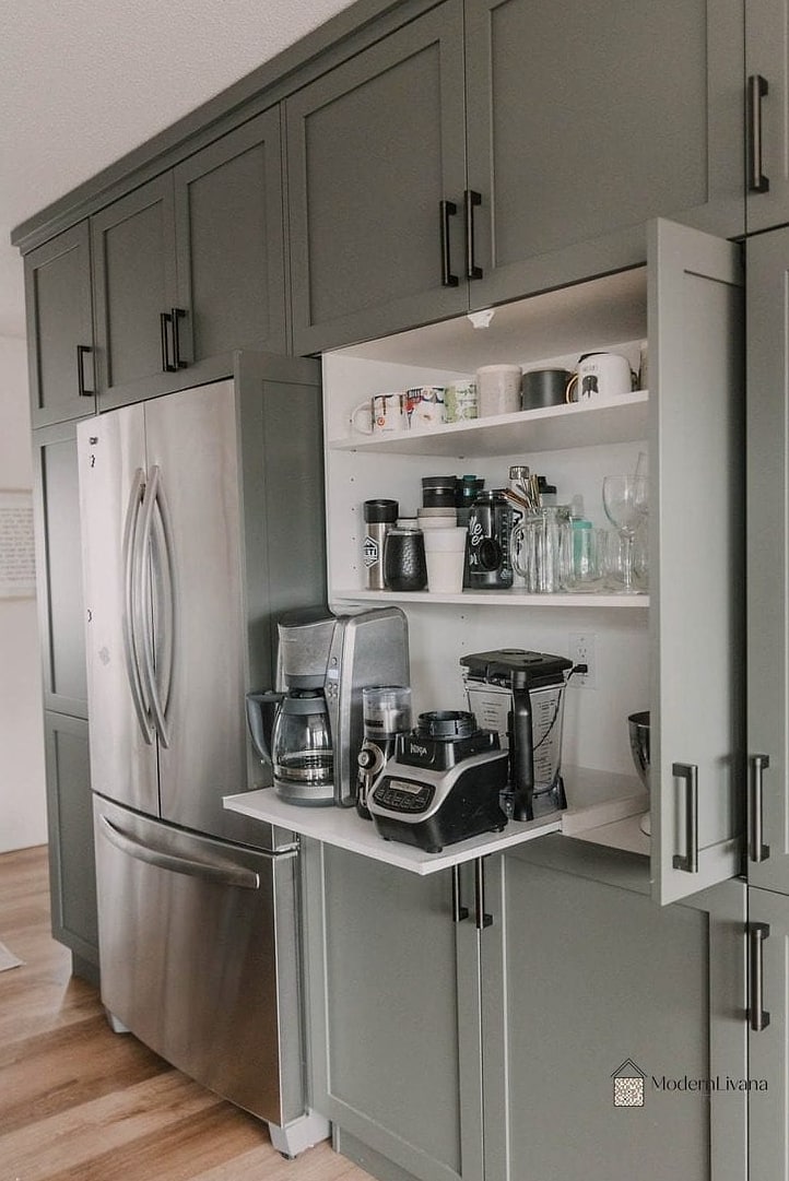 A Appliance Garage for Small Countertop Gadgets