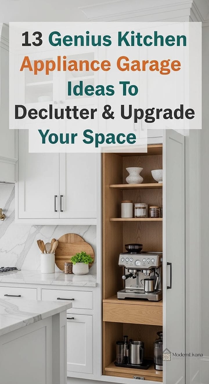 23 Very Small Kitchen Ideas to Show Your Contractor 22 Appliance Garage with Tambour Door