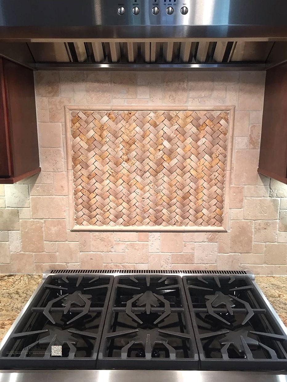 Basketweave Marble Tile