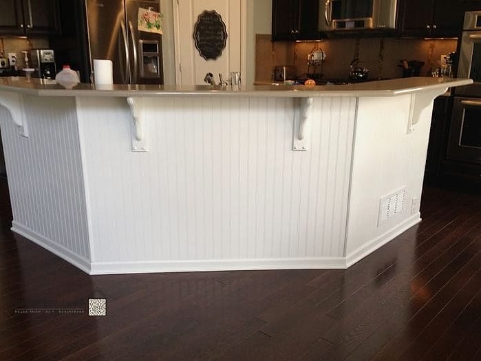 Beadboard Detail on Cabinet Panels