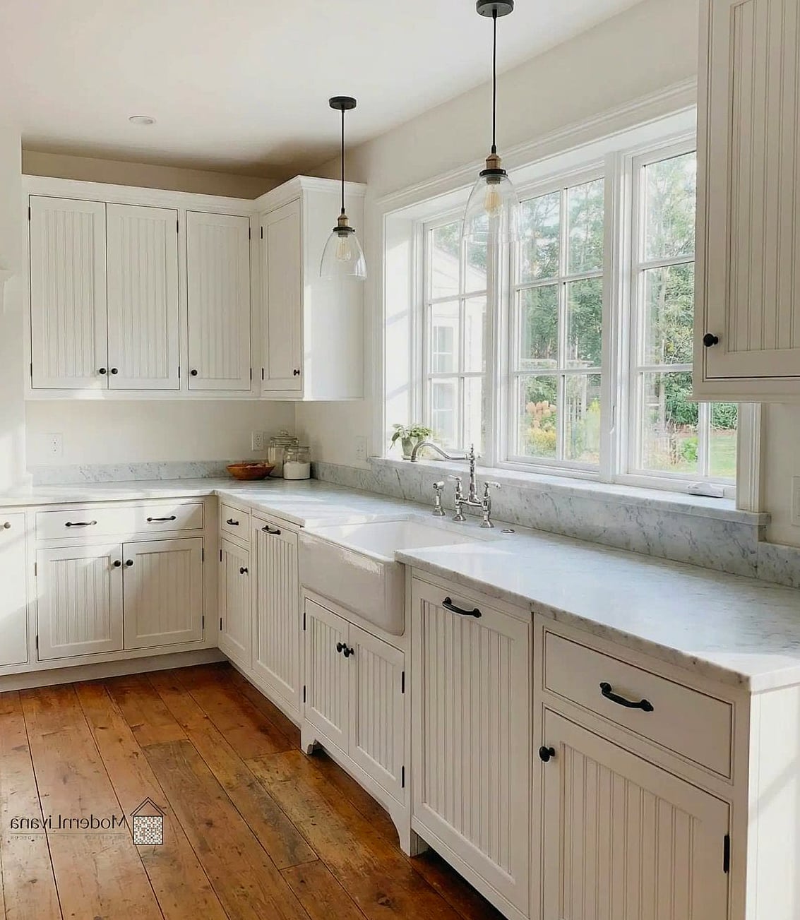 26 White Cabinets Ideas That Look Expensive But Aren't 8 Beadboard Panel Inserts