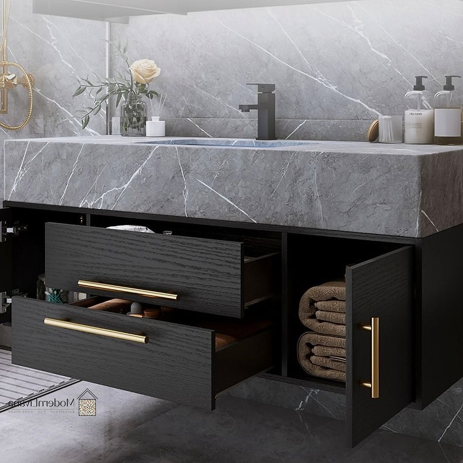 Black Bathroom Vanity Cabinets