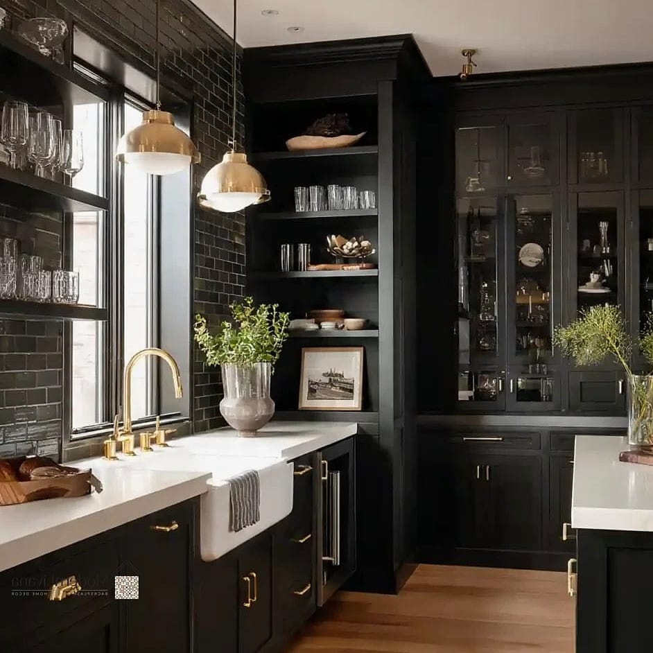 27 Black Cabinets Ideas Trending on Pinterest This Year 13 Black Cabinets with Black Fixtures Throughout