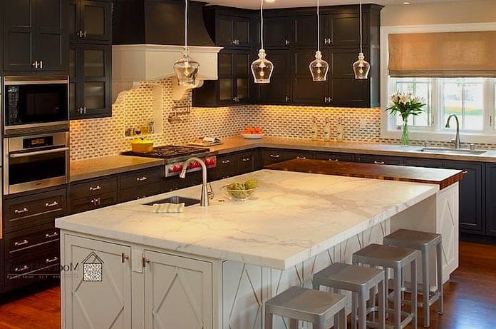 Black Marble Perimeter Counters