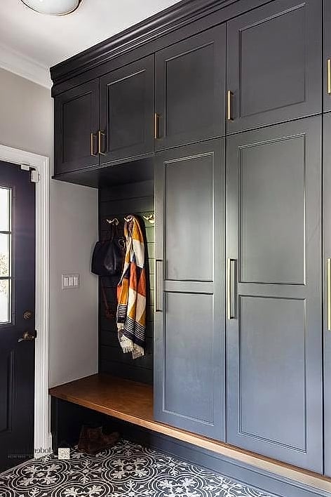 27 Black Cabinets Ideas Trending on Pinterest This Year 25 Black Mudroom Cabinets and Built-Ins