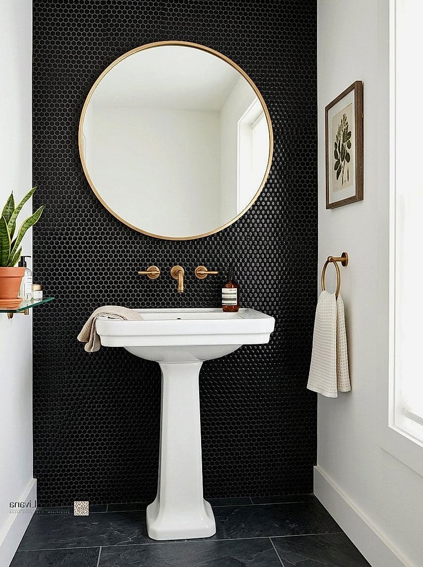 Black Penny Tile Flooring