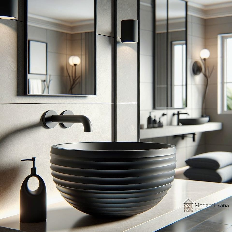 Black Vessel Sink