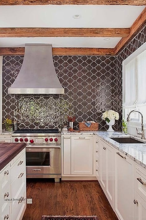 Black and White Checkerboard Tile