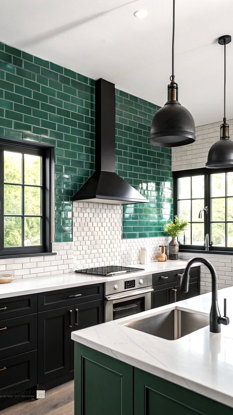 Black and White Checkerboard Tile