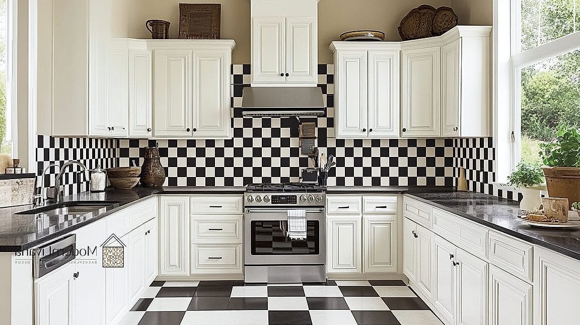 Black and White Checkerboard