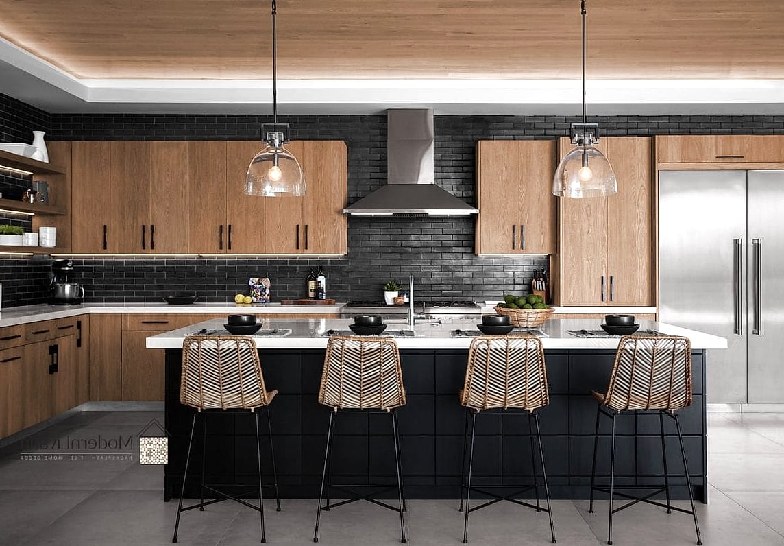 Black and White Checkerboard Tile
