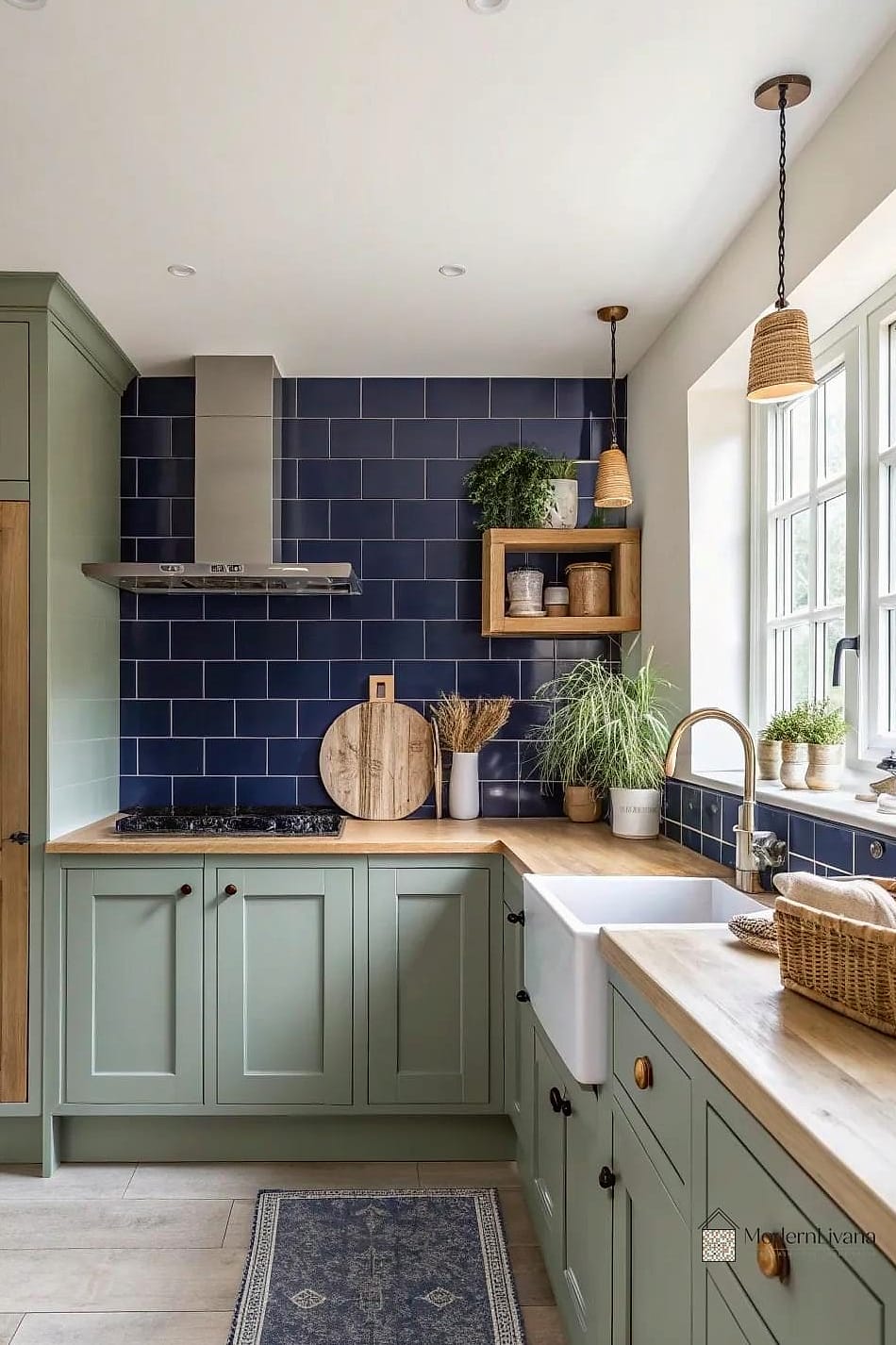 Blue and Green Mosaic Blend