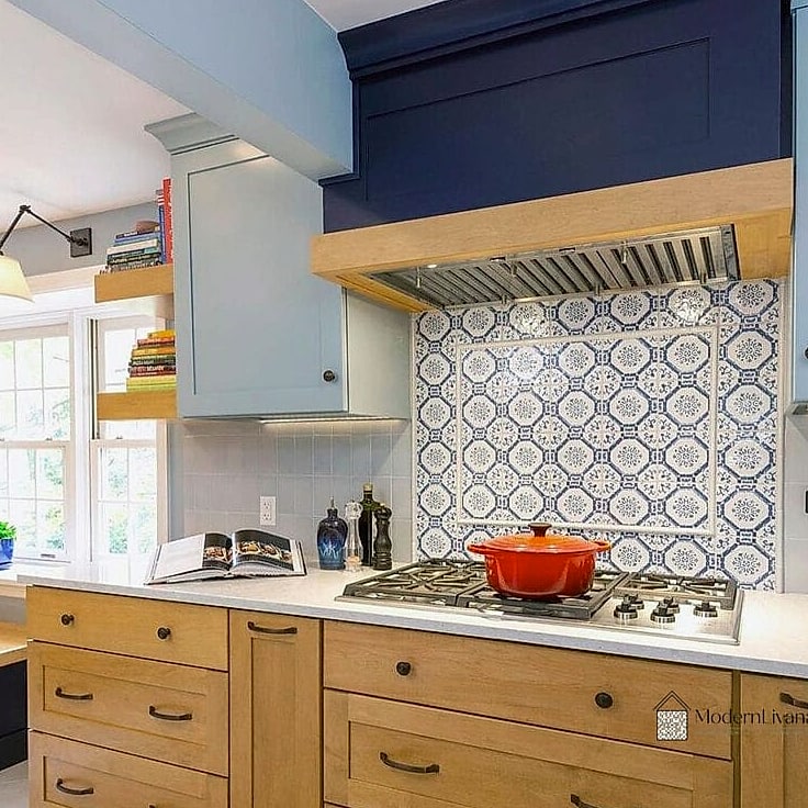Blue Terracotta-Style Tile