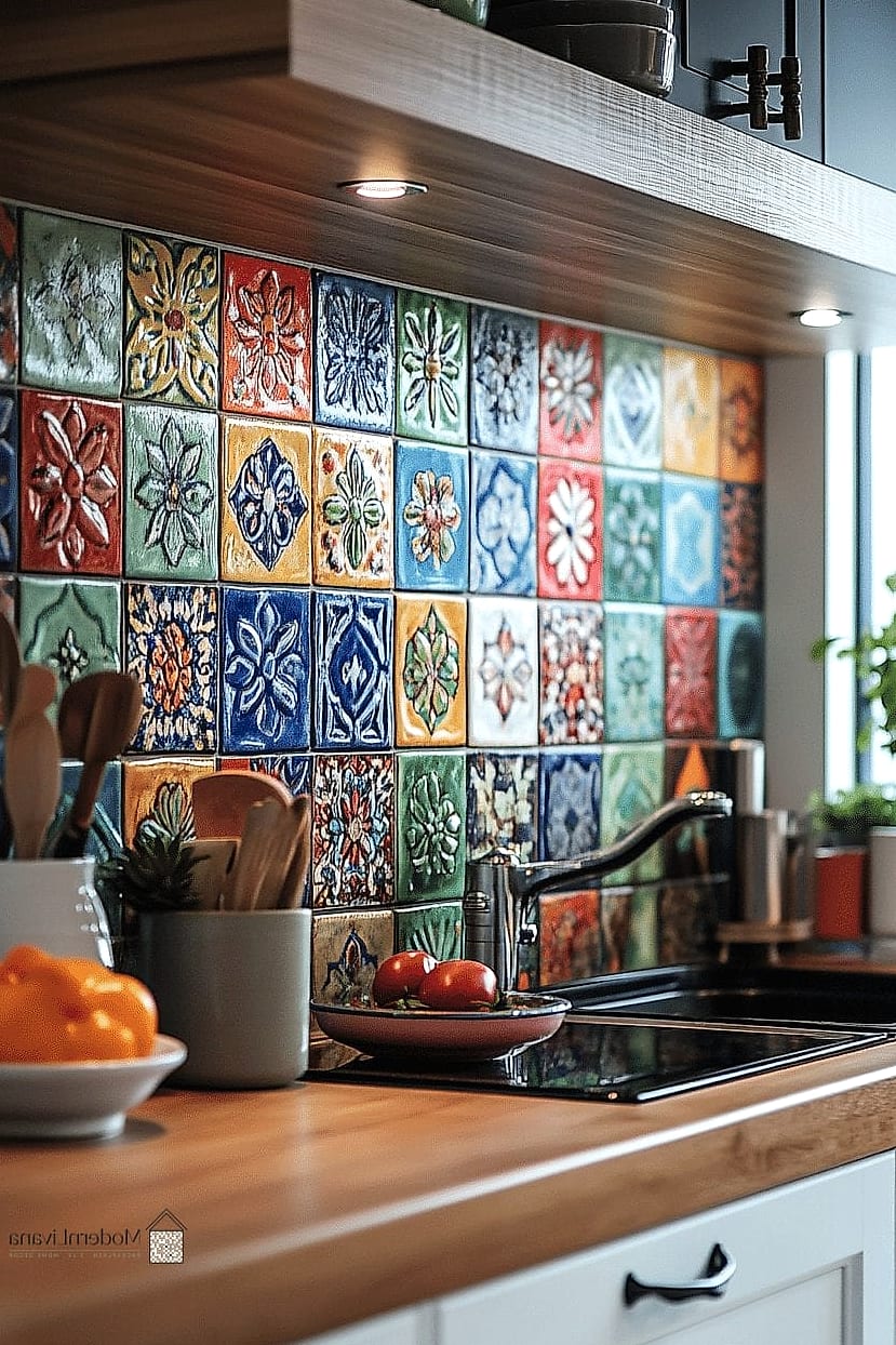 A Bold Backsplash as the Focal Point