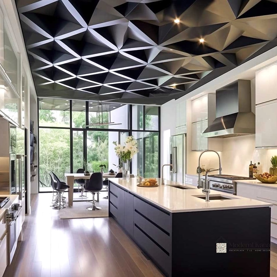 22 Modern Kitchen Ideas Worth Bookmarking Before You Renovate 23 Bold Ceiling Details