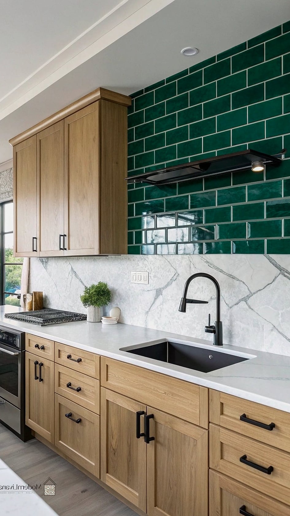 Bold Emerald Green Tile