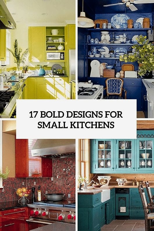 30 Small Kitchen Ideas We Can't Stop Pinning 16 A Bold, Graphic Floor Tile