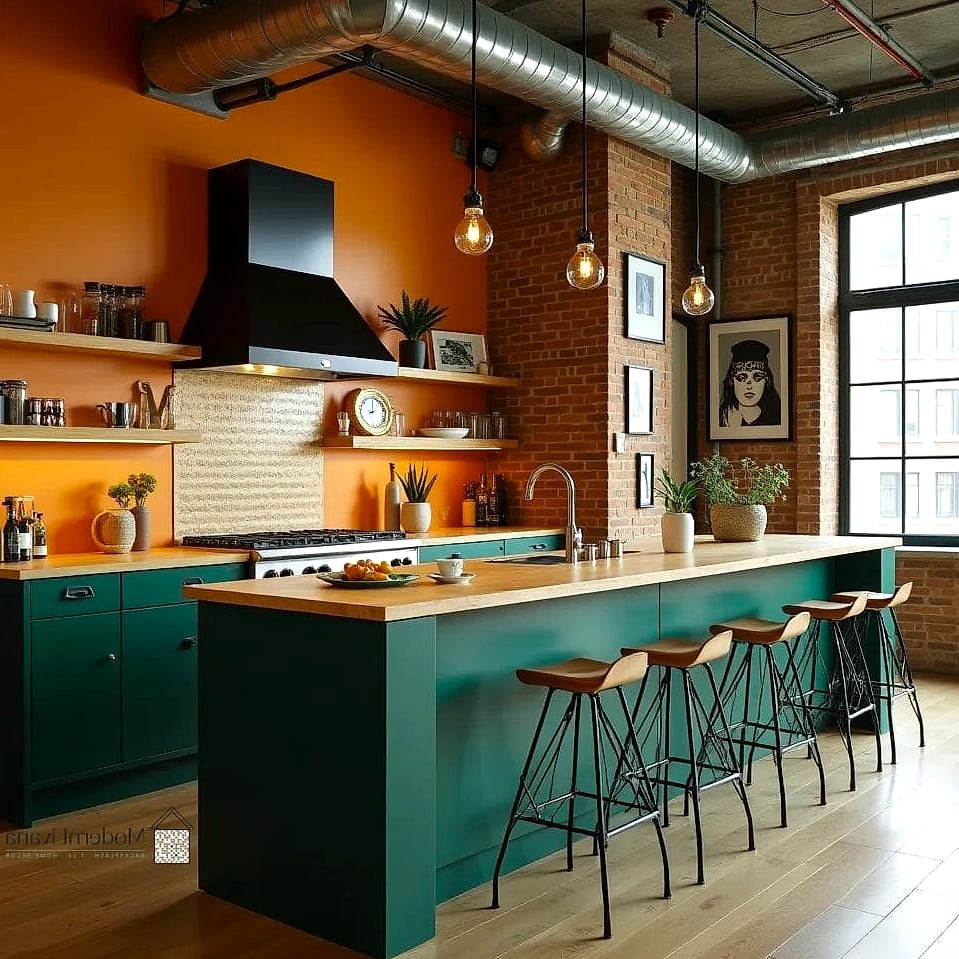 A Bold Range Hood as a Focal Point