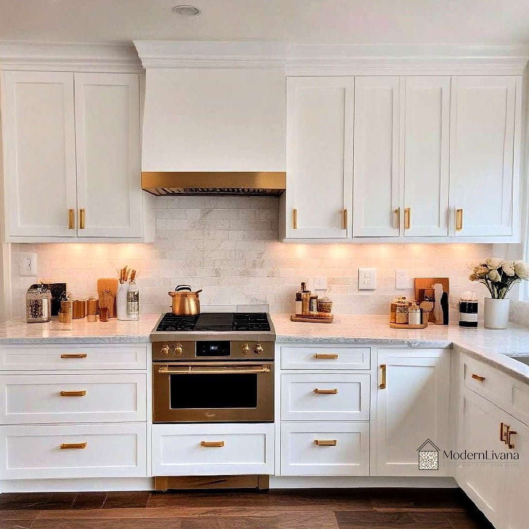 Brass and Gold Hardware Accents
