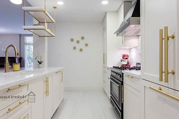 Brushed Brass Hardware for a Softer Look