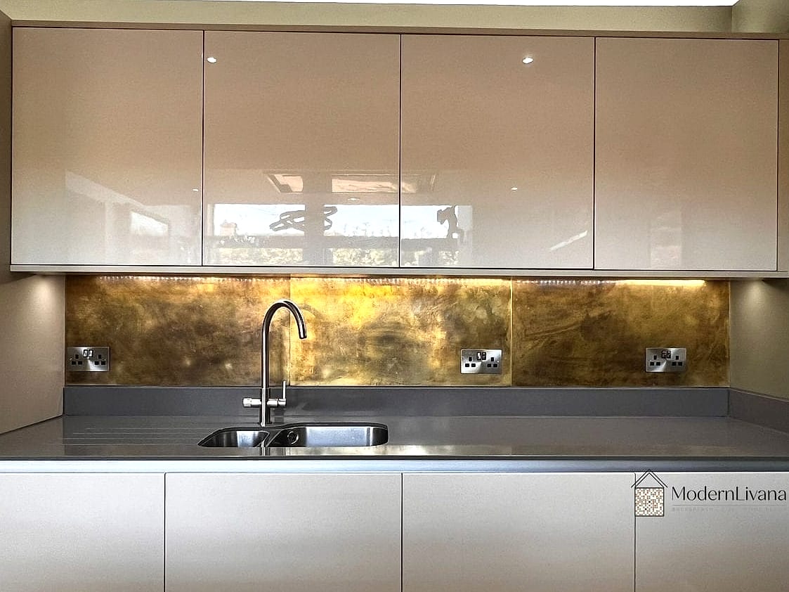 Brushed Brass or Gold Hardware