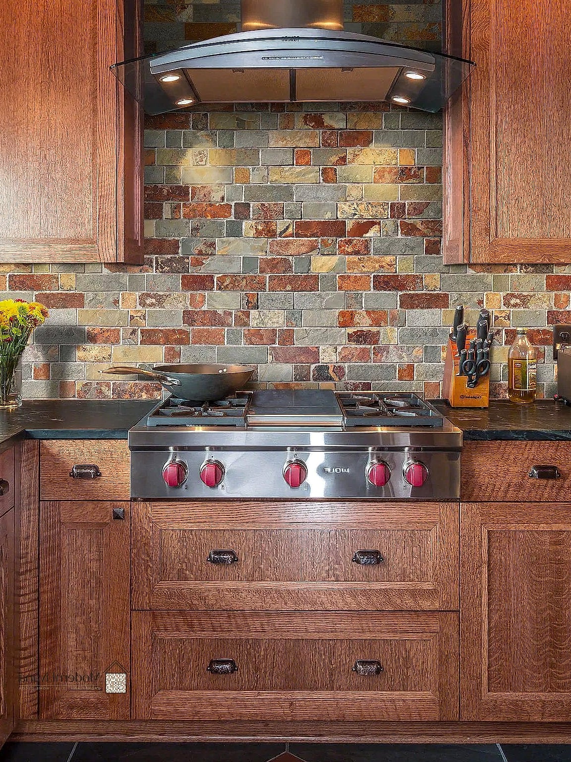 Budget-Friendly Slate Mosaic Accent