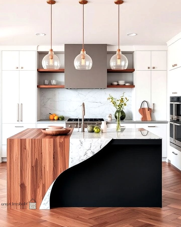 Budget-Friendly Laminate Waterfall Edge