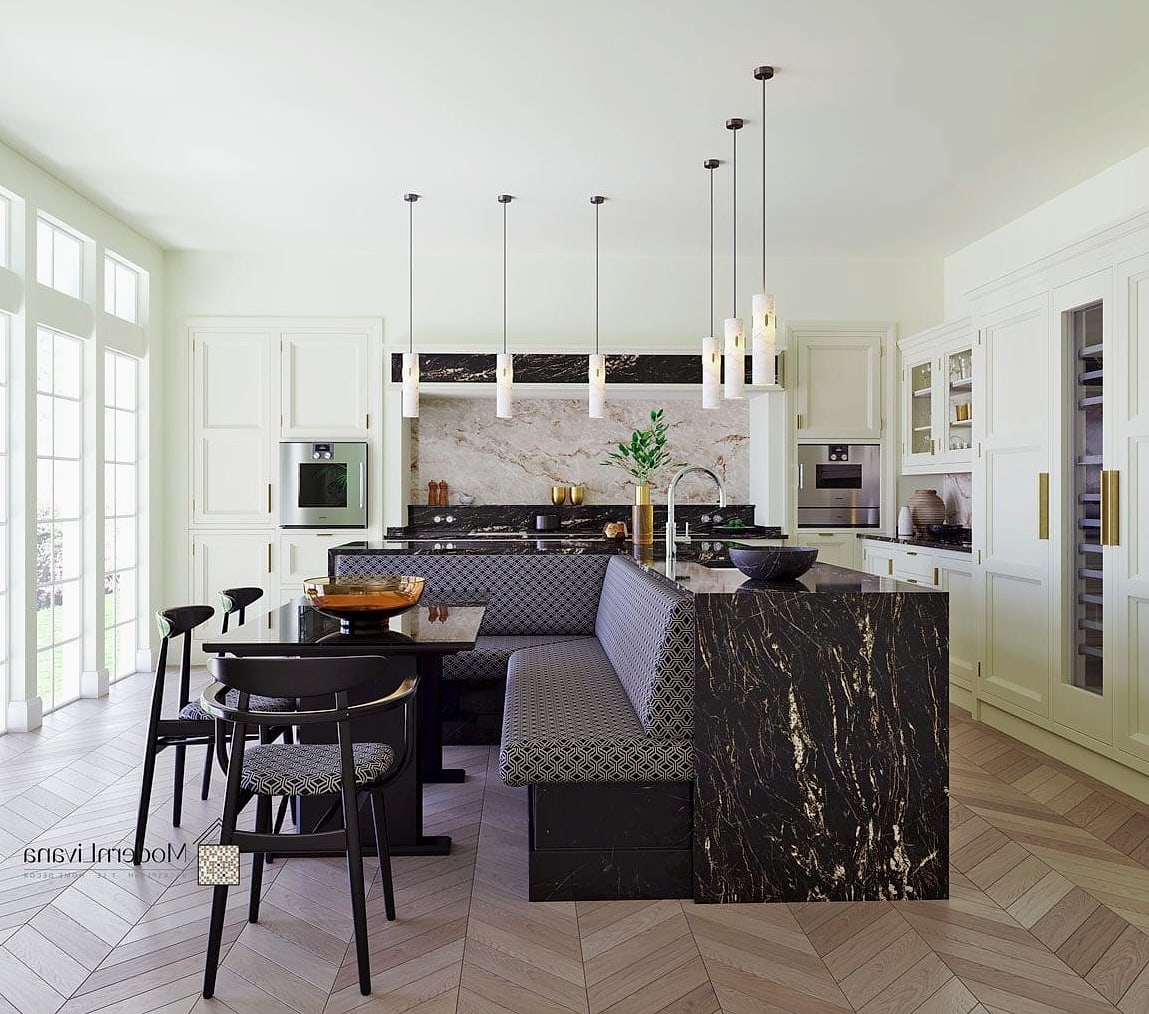 A Built-In Banquette Dining Nook