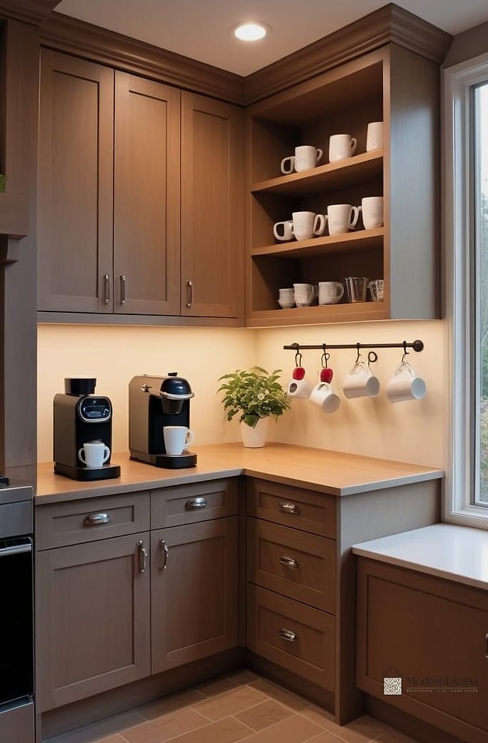 Built-In Coffee and Beverage Stations