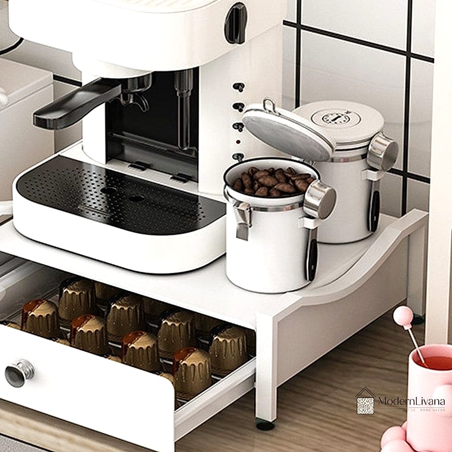 A Built-In Coffee Station