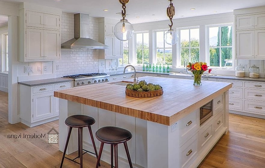 Butcher Block Countertop Accent